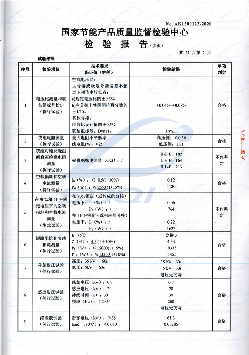 高低压试验报告-S11-1250陆河陆河陆河油浸式变压器-2.jpg